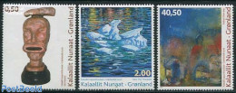 Greenland 2013 Modern Art 3v, Mint NH, Art - Modern Art (1850-present) - Paintings - Sculpture - Unused Stamps