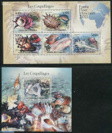 Comoros 2011 Shells 2 S/s, Mint NH, Nature - Shells & Crustaceans - Vita Acquatica