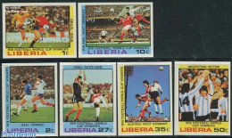 Liberia 1978 World Cup Football Winners 6v, Imperforated, Mint NH, Sport - Football - Autres & Non Classés