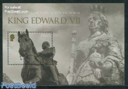 Jersey 2013 King Edward VII S/s, Mint NH, History - Nature - Kings & Queens (Royalty) - Horses - Familles Royales