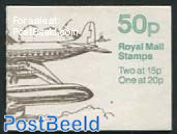 Great Britain 1989 Definitives Booklet, Vickers Viscount, Mint NH, Transport - Stamp Booklets - Aircraft & Aviation - Unused Stamps