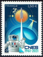 FRANCE 2021 - 60e Anniversaire De La Création Du CNES 1961-2021 - Neuf  ** - Ungebraucht