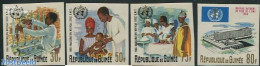 Guinea, Republic 1967 W.H.O. Building 4v, Imperforated, Mint NH, Health - Science - Health - Chemistry & Chemists - Chemie