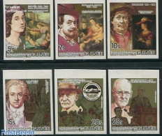 Guinea, Republic 1984 Famous People 6v, Imperforated, Mint NH, History - Sport - Various - Germans - Scouting - Rotary.. - Rotary, Lions Club