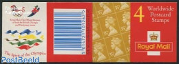 Great Britain 1996 Definitives Booklet, 4x35p, The Spirit Of The Olympics (on Backside), Mint NH, Sport - Olympic Game.. - Other & Unclassified