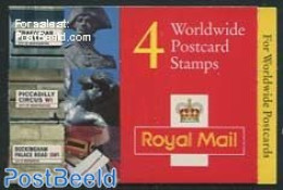 Great Britain 1997 Definitives Booklet, For Worldwide Postcards, Mint NH, Stamp Booklets - Sonstige & Ohne Zuordnung