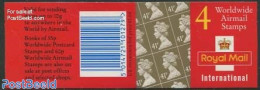 Great Britain 1995 Definitives Booklet, 4x41p, International On Cover, Mint NH, Stamp Booklets - Andere & Zonder Classificatie