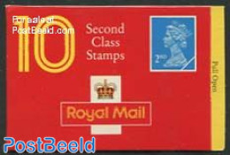 Great Britain 1991 Definitives Booklet, 10x2nd, House Of Questa, Normal Perf., Mint NH, Stamp Booklets - Autres & Non Classés