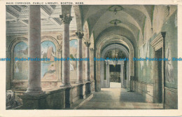 R154457 Main Corridor. Public Library. Boston Mass. Tichnor Bros - Monde