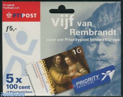 Netherlands 1999 Vijf Van Rembrandt, Hang Pack, Mint NH, Stamp Booklets - Art - Paintings - Rembrandt - Ongebruikt