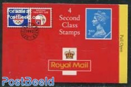 Great Britain 1992 Definitives Booklet, 4x2nd, Olympic Team, Mint NH, Sport - Olympic Games - Stamp Booklets - Autres & Non Classés