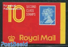 Great Britain 1990 Definitives Booklet, 10x15p, Questa, Mint NH, Stamp Booklets - Unused Stamps