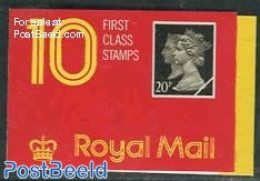 Great Britain 1990 Definitives Booklet, 10x20p, Questa, Mint NH, Stamp Booklets - Neufs