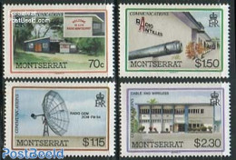 Montserrat 1986 Communications 4v, Mint NH, Performance Art - Science - Radio And Television - Telecommunication - Télécom