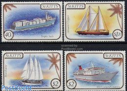 Saint Kitts/Nevis 1985 Ships 4v, Mint NH, Transport - Ships And Boats - Ships