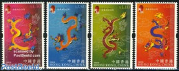 Hong Kong 2000 Year Of The Dragon 4v, Mint NH, Various - New Year - Unused Stamps