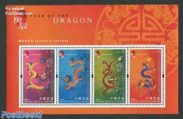 Hong Kong 2000 Year Of The Dragon S/s, Mint NH, Various - New Year - Nuevos