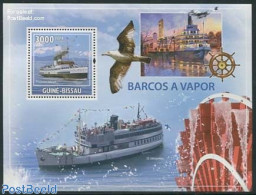 Guinea Bissau 2009 Steamship, TS Queen Mary II S/s, Mint NH, Transport - Ships And Boats - Ships