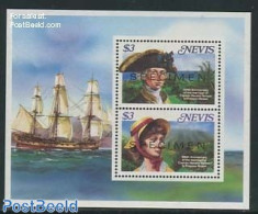 Nevis 1987 Lord Nelson S/s, SPECIMEN, Mint NH, Transport - Ships And Boats - Schiffe