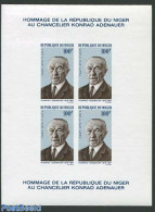 Niger 1967 Konrad Adenauer S/s, Imperforated, Mint NH, History - Politicians - Niger (1960-...)