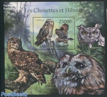 Comoros 2011 Owls S/s, Mint NH, Nature - Birds - Birds Of Prey - Owls - Comoren (1975-...)