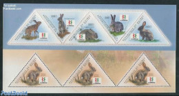 Guinea, Republic 2011 Rabbits 2 S/s, Mint NH, Nature - Animals (others & Mixed) - Rabbits / Hares - Autres & Non Classés