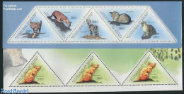 Guinea, Republic 2011 Wild Cats 2 S/s, Mint NH, Nature - Cat Family - Cats - Other & Unclassified