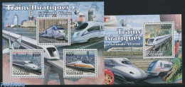 Togo 2011 Asian High Speed Trains 2 S/s, Mint NH, Transport - Railways - Trains