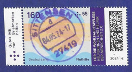 BRD 2024   Mi.Nr. 3813 , Fluthilfe - Nassklebend - Gestempelt / Fine Used / (o) - Gebraucht