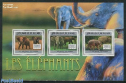 Guinea, Republic 2011 Elephants 3v M/s, Mint NH, Nature - Animals (others & Mixed) - Elephants - Other & Unclassified