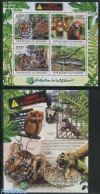 Burundi 2012 Nature Protection, Caged Animals 2 S/s, Mint NH, Nature - Animals (others & Mixed) - Cat Family - Crocodi.. - Sonstige & Ohne Zuordnung