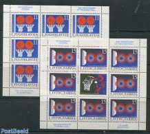 Yugoslavia 1991 Basketball 100 Years 2 M/ss, Mint NH, Sport - Basketball - Neufs