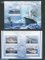 Central Africa 2012 Cruise Ships 2 S/s, Mint NH, Transport - Ships And Boats - Ships