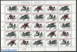 United States Of America 1995 Vintage Cars M/s, Mint NH, Transport - Automobiles - Unused Stamps