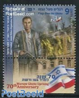 Israel 2013 Warsaw Ghetto Uprising, 70th Anniversary 1v, Mint NH, History - Religion - Transport - World War II - Juda.. - Ongebruikt (met Tabs)