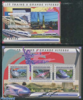 Guinea, Republic 2011 High Speed Trains China 2 S/s, Mint NH, Transport - Railways - Trains