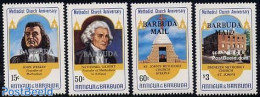 Barbuda 1983 Methodists 4v, Mint NH, Religion - Churches, Temples, Mosques, Synagogues - Religion - Churches & Cathedrals