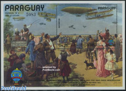 Paraguay 1984 Aviation Bicentenary S/s, Mint NH, Nature - Transport - Dogs - Aircraft & Aviation - Art - Fashion - Aerei