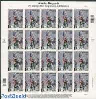 United States Of America 2002 Heroes Sheet, Mint NH, Transport - Fire Fighters & Prevention - Unused Stamps