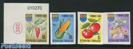 Togo 1969 Postage Due 4v, Imperforated, Mint NH, Nature - Fruit - Frutas