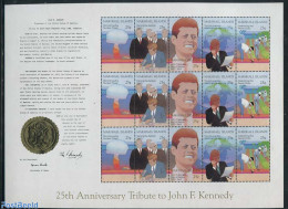 Marshall Islands 1988 J.F. Kennedy M/s, Mint NH, History - American Presidents - Andere & Zonder Classificatie