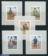 Central Africa 1976 American Bicentenary 5 S/s, Mint NH, History - Various - US Bicentenary - Uniforms - Costumi