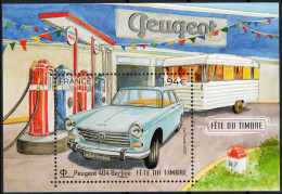FRANCE 2020 - Fête Du Timbre Peugeot 404 Berline Et Sa Caravane à La Sation Service- YT F5391 Neuf ** / Voiture Ancienne - Unused Stamps