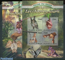 Niger 2013 Bats 2 S/s, Mint NH, Nature - Animals (others & Mixed) - Bats - Niger (1960-...)