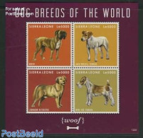 Sierra Leone 2012 Dog Breeds 4v M/s, Mint NH, Nature - Dogs - Andere & Zonder Classificatie