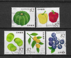 Japan 2016 Fruit & Vegetables Y.T. 7571/7575 (0) - Oblitérés