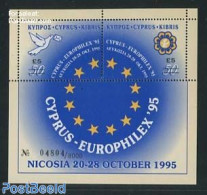 Cyprus 1995 Europhilex S/s (with Overprints), Mint NH, History - Europa Hang-on Issues - Philately - Ungebraucht