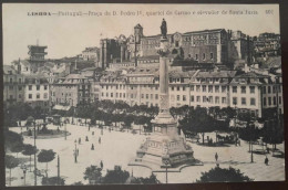POSTCARD - LISBOA - Praça De D. Pedro IV, Quartel Do Carmo E Elevador De Santa Justa Nº 602 - Não CIRCULADO - Lisboa