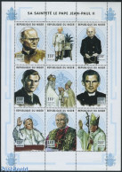 Niger 1998 Pope John Paul II 9v M/s, Mint NH, Religion - Pope - Religion - Popes