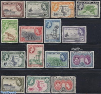 Nyasaland 1953 Definitives 15v, Mint NH, History - Nature - Transport - Various - Coat Of Arms - Cat Family - Ships An.. - Schiffe